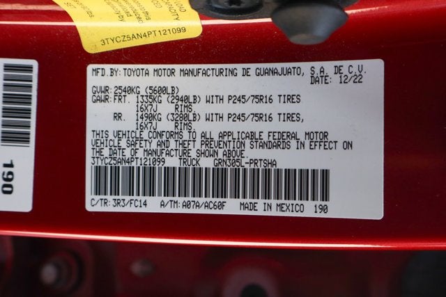 2023 Toyota Tacoma 4WD SR5