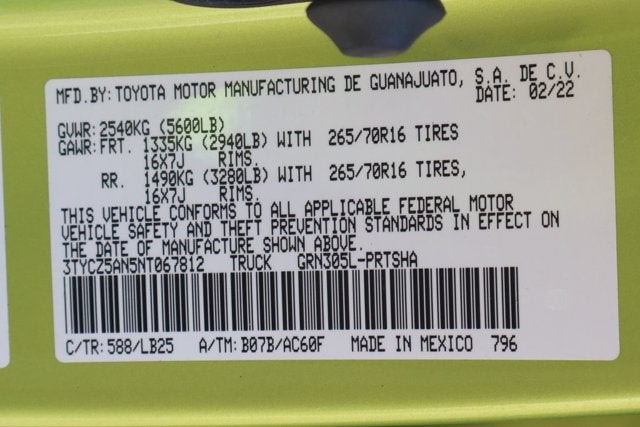 2022 Toyota Tacoma TRD Pro