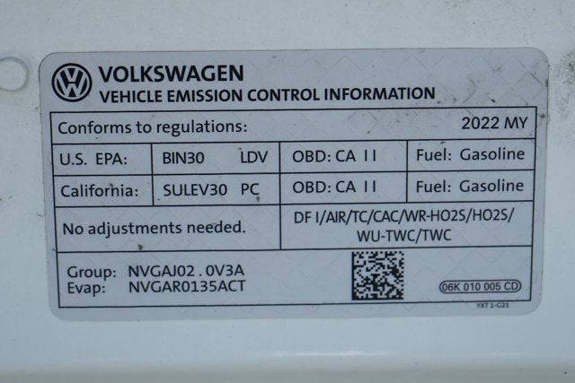 2022 Volkswagen Tiguan 2.0T SE R-Line Black