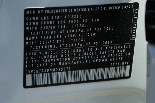 2022 Volkswagen Tiguan 2.0T SE R-Line Black