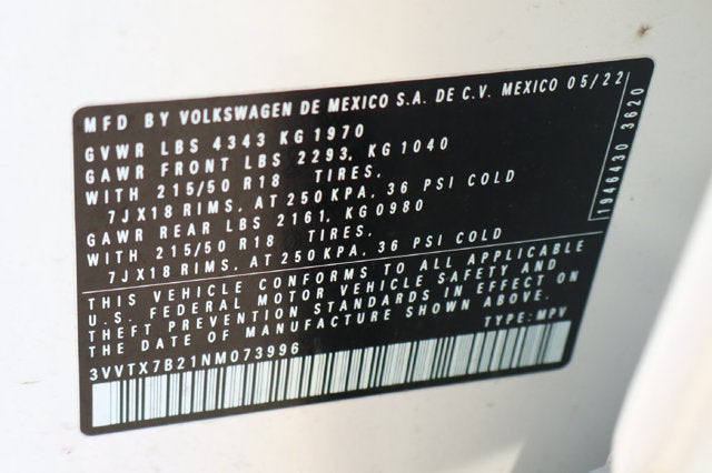 2022 Volkswagen Taos 1.5T SE