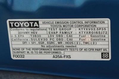 2019 Toyota Camry Hybrid LE