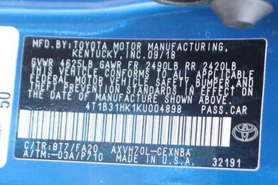 2019 Toyota Camry Hybrid LE