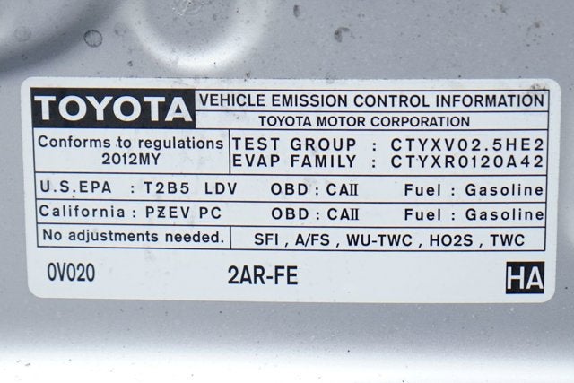 2012 Toyota Camry SE