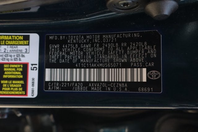 2021 Toyota Camry LE