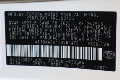 2026 Toyota Camry XLE