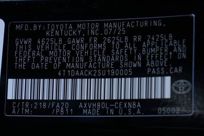 2025 Toyota Camry LE