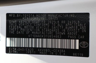 2026 Toyota Camry SE