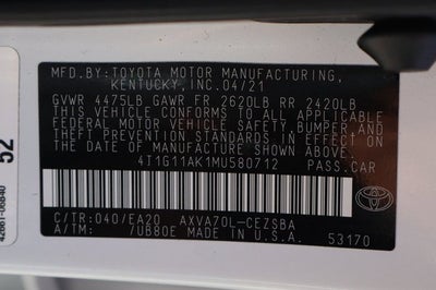 2021 Toyota Camry SE