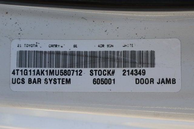 2021 Toyota Camry SE