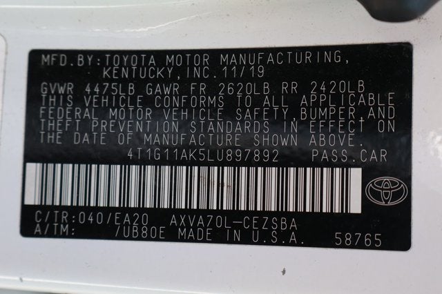 2020 Toyota Camry SE