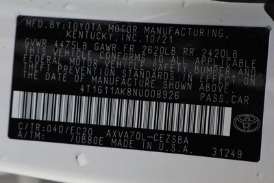 2022 Toyota Camry SE Nightshade