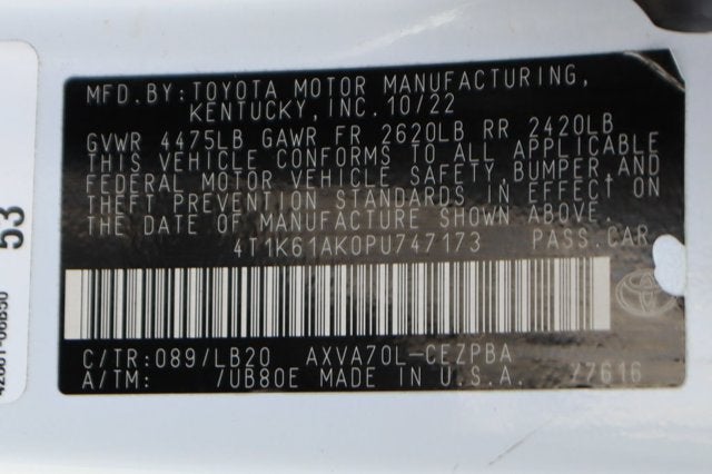 2023 Toyota Camry XSE