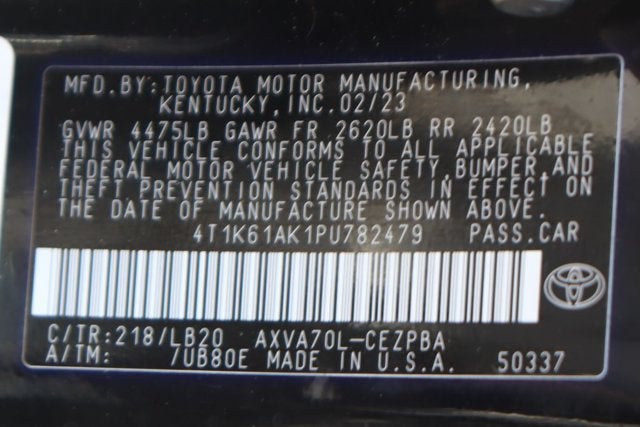 2023 Toyota Camry XSE