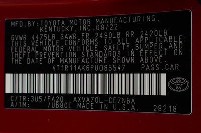 2023 Toyota Camry LE