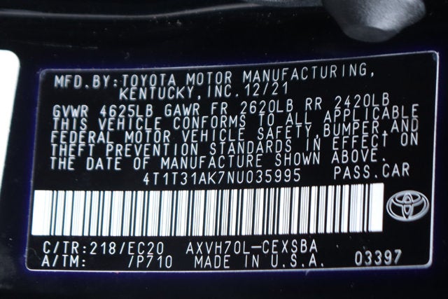 2022 Toyota Camry Hybrid Nightshade