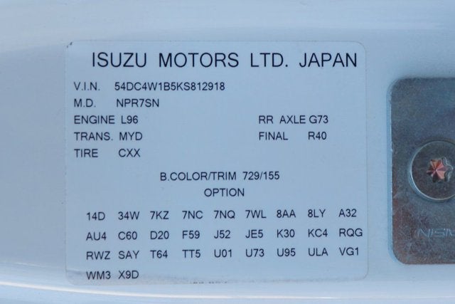 2019 Isuzu NPR HD