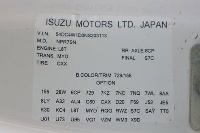 2022 Isuzu NPR HD