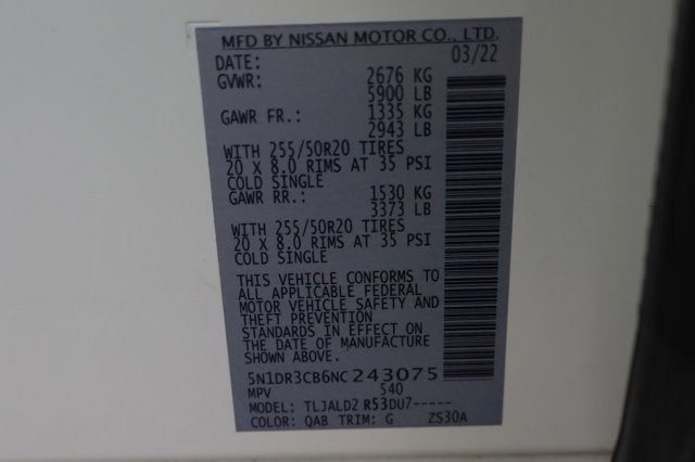 2022 Nissan Pathfinder SL