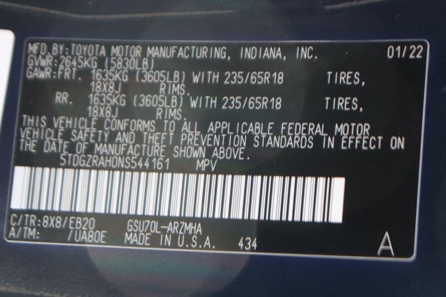 2022 Toyota Highlander XLE