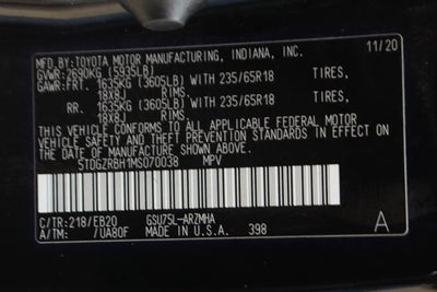 2021 Toyota Highlander XLE