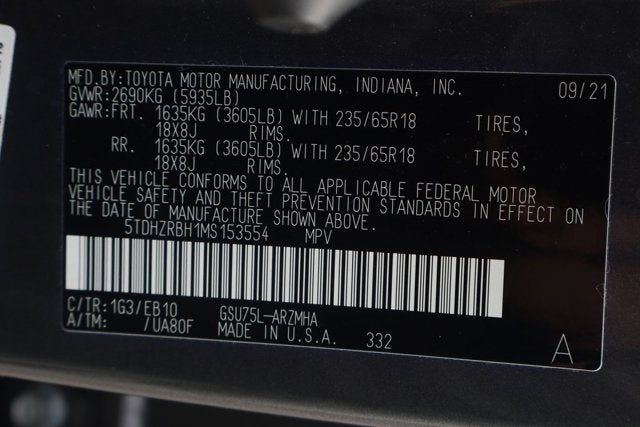 2021 Toyota Highlander XLE