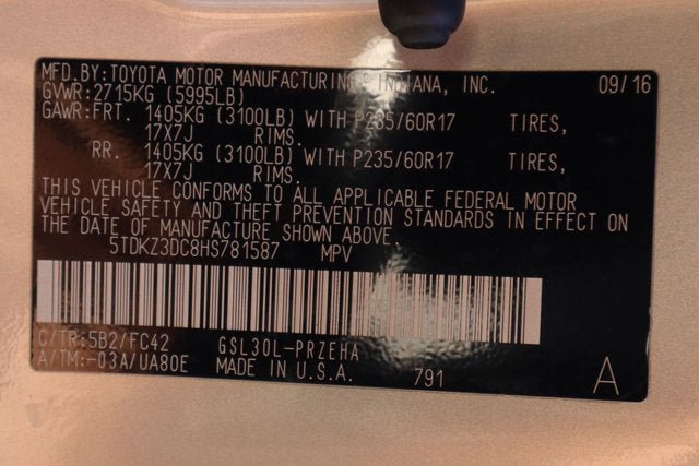 2017 Toyota Sienna LE