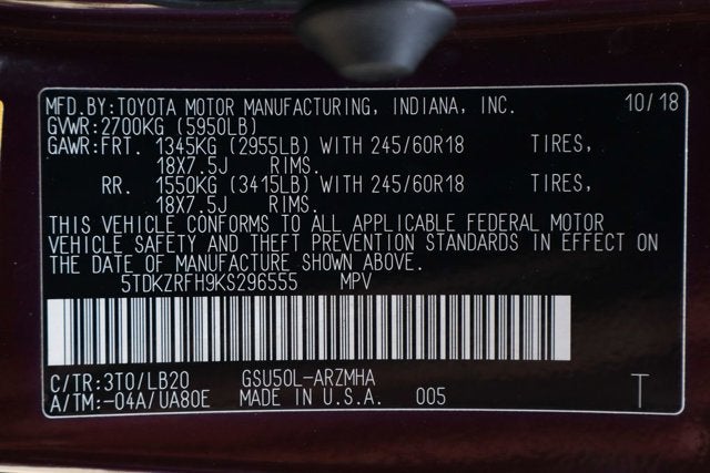 2019 Toyota Highlander XLE