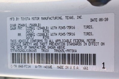 2020 Toyota Tacoma SR5