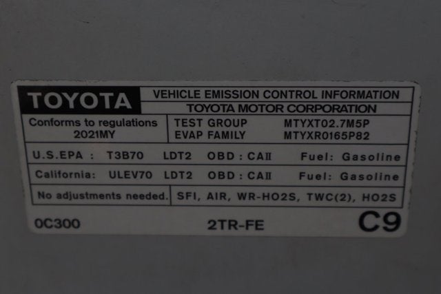 2021 Toyota Tacoma SR