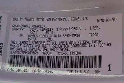 2021 Toyota Tacoma SR