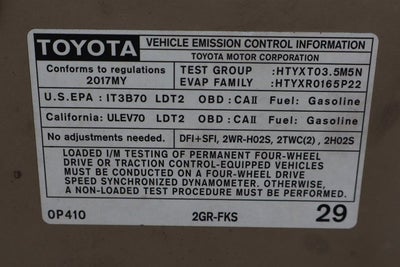 2017 Toyota Tacoma TRD Sport