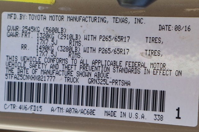 2017 Toyota Tacoma TRD Sport