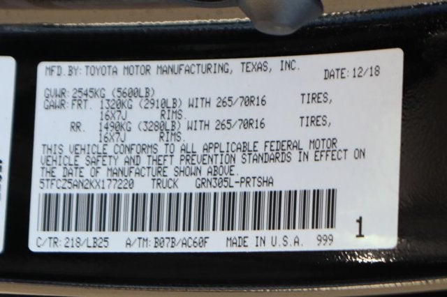 2019 Toyota Tacoma TRD Pro