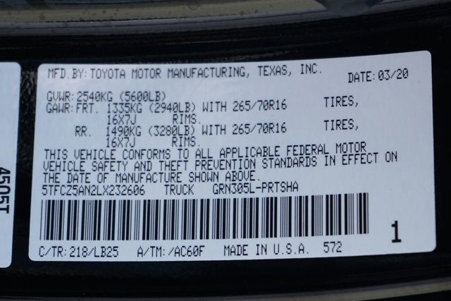 2020 Toyota Tacoma TRD Pro