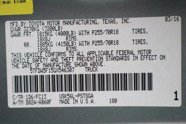 2016 Toyota Tundra SR5