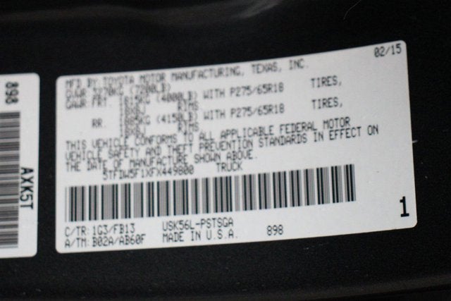 2015 Toyota Tundra SR5