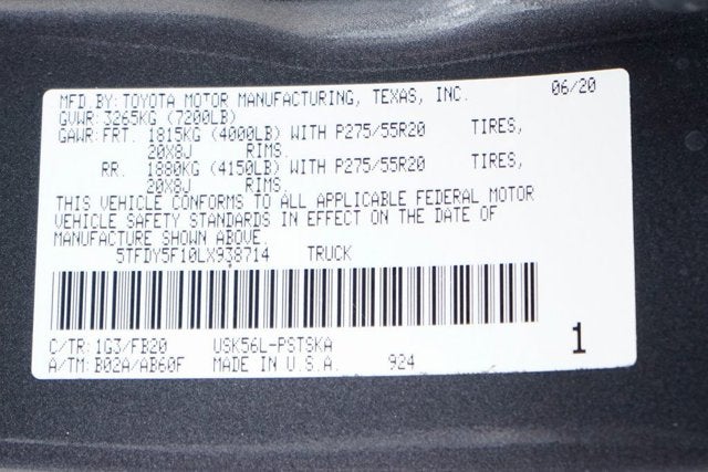 2020 Toyota Tundra SR5