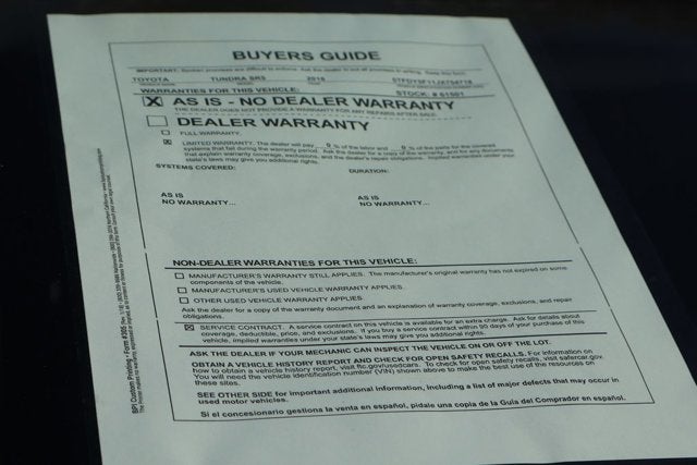 2018 Toyota Tundra SR5