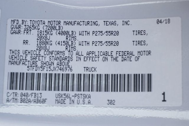 2018 Toyota Tundra SR5