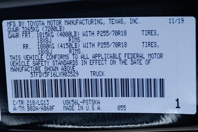 2020 Toyota Tundra SR5