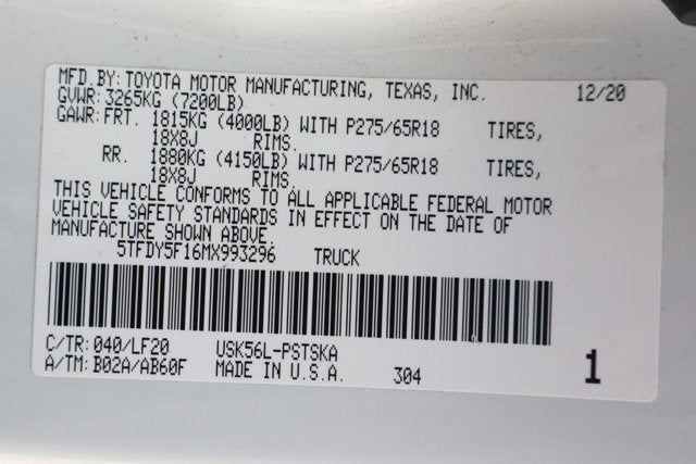 2021 Toyota Tundra TRD Pro