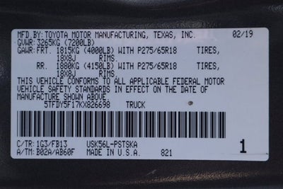 2019 Toyota Tundra SR5