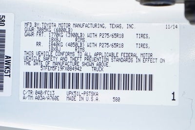 2015 Toyota Tundra SR5