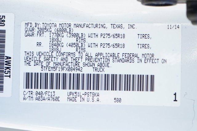 2015 Toyota Tundra SR5