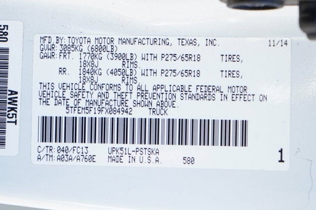 2015 Toyota Tundra SR5