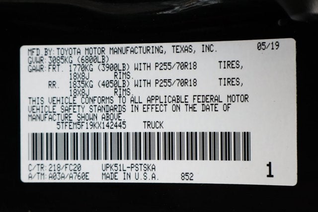 2019 Toyota Tundra SR5