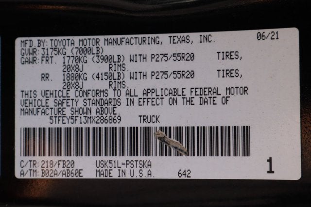 2021 Toyota Tundra SR5