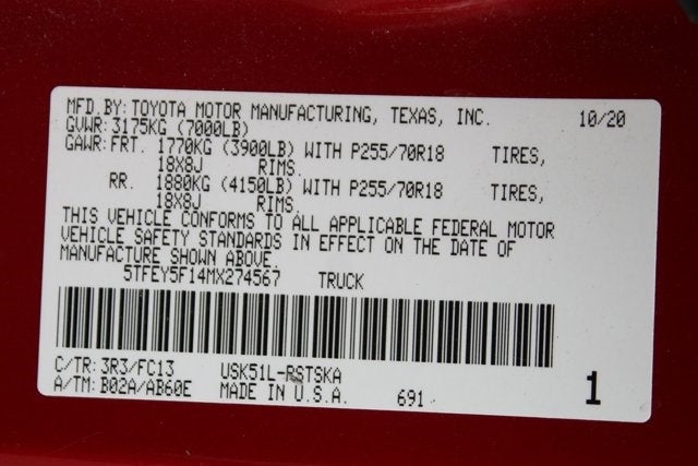 2021 Toyota Tundra SR5