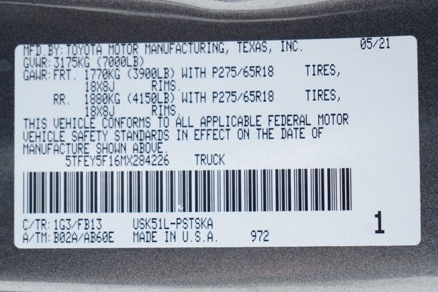 2021 Toyota Tundra SR5